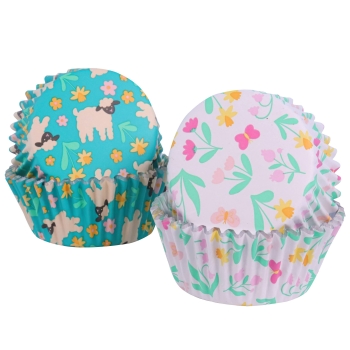 Cupcake Baking Cases - Spring Meadow